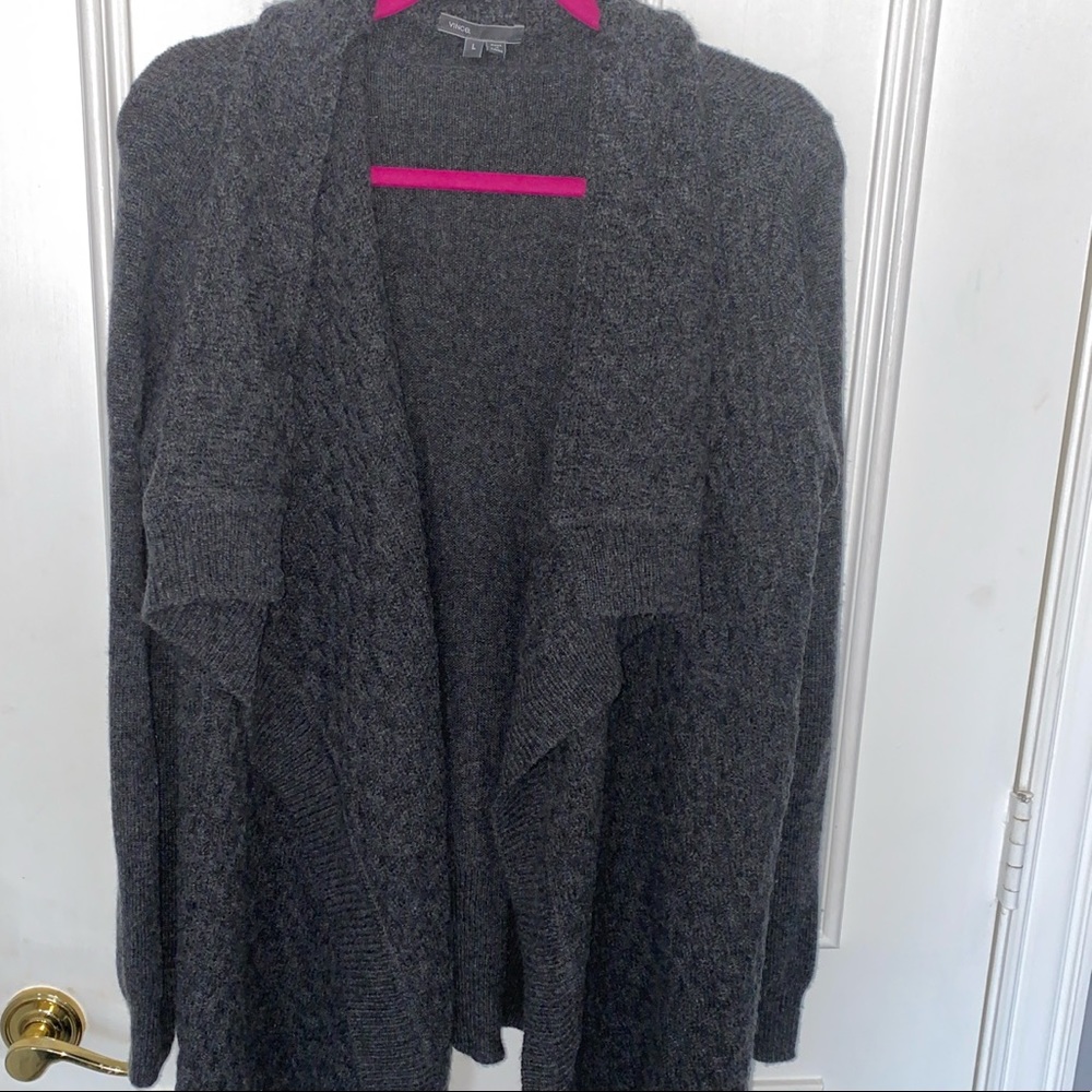 Vince cashmere blend waterfall sweater